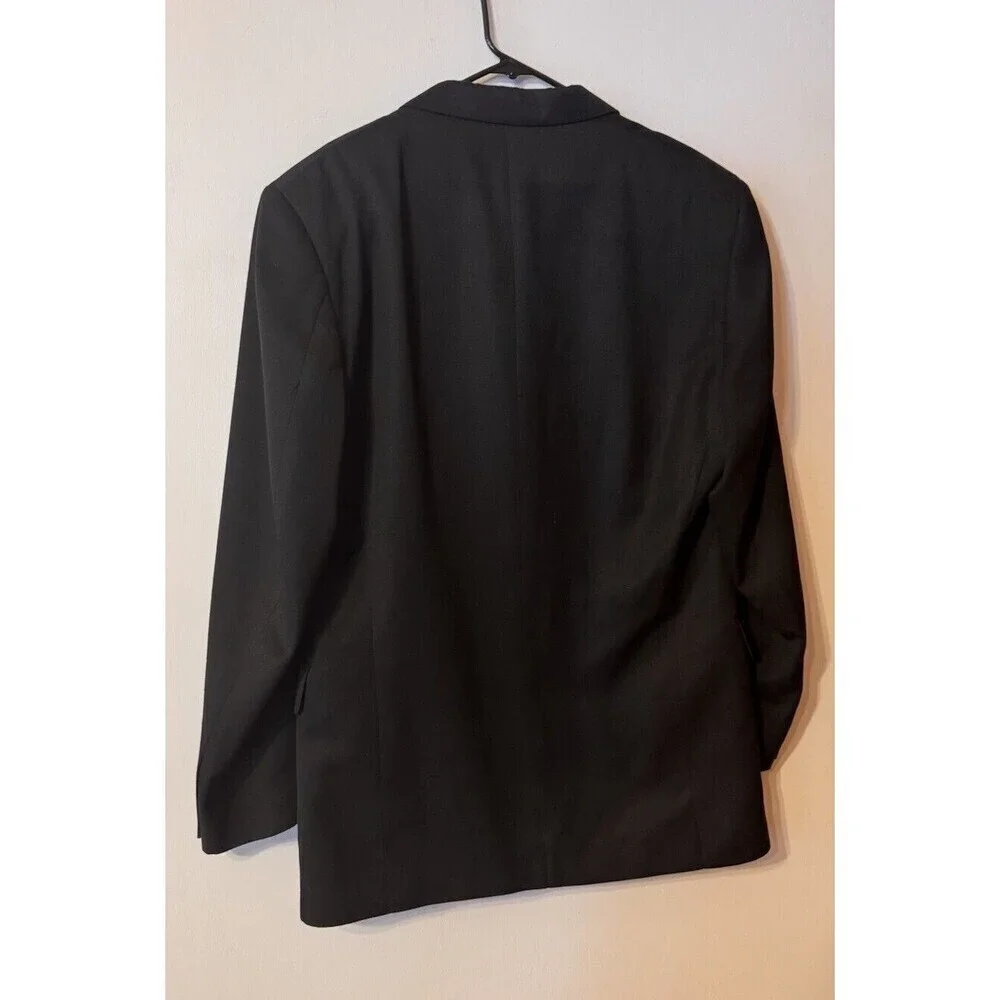 Philippe Laurent  Mens Suit Jacket Coat Set Pants  Black Size 42L